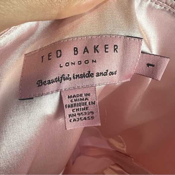 Ted Baker Pastel Pink Silk Strapless Gown - Picture 9 of 9
